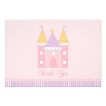 Flat Thank You Note Card | Princess Castle