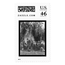 Flathead Indian Pre-Christmas Gathering 1916 postage by lc_vintagephotos Flathead Indian Pre-Christmas Gathering 1916 postage