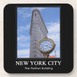 Flatiron Building and Clock 1C Drink Coasters