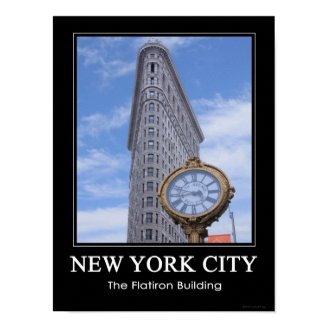 Flatiron Building and Clock 1C Posters