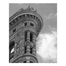 FlatIron Building B&W PHOTO PRINT