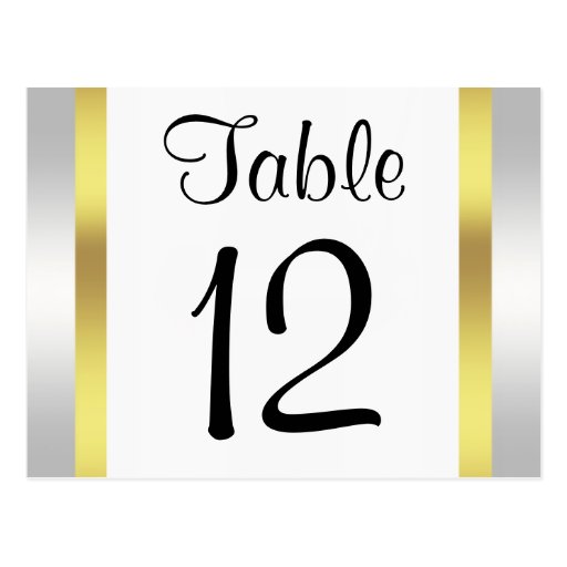 Flatiron Building  Invite White Gold BW Table Card Postcard