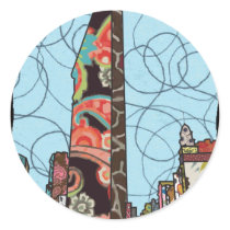 Flatiron Round Sticker