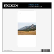 Flatirons Boulder Colorado Winter View Decals For The iPhone 4S