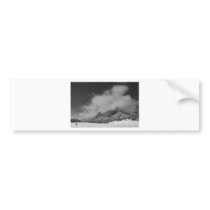 Flatirons In The Clouds Boulder Colorado BW Bumper Sticker