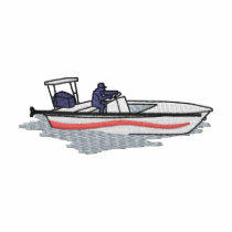 Flats Boat embroidered shirts by ZazzleEmbroidery Flats Boat embroidered shirts