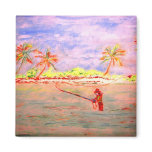 flats flyfishing girl magnets