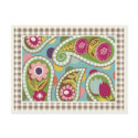 Flatter Paisley - Aqua- Postcard