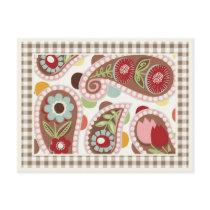 Flatter Paisley - Pink - Postcard