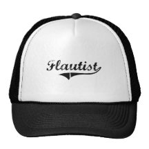 Flautist Professional Job Trucker Hats