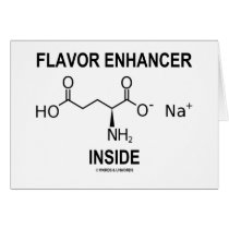 Flavor Enhancer Inside (Monosodium Glutamate) Cards
