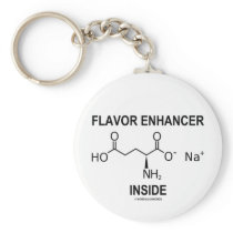 Flavor Enhancer Inside (Monosodium Glutamate) Keychains