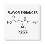 Flavor Enhancer Inside (Monosodium Glutamate) magnets