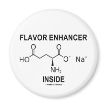 Flavor Enhancer Inside (Monosodium Glutamate) Refrigerator Magnets