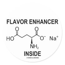 Flavor Enhancer Inside (Monosodium Glutamate) Stickers