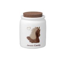 Flaxen Horse Love candy jars