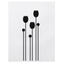 Flayer maps Design tulip black flower decay Personalized Flyer