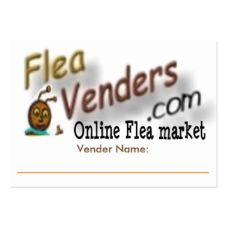 FleaVenders.com Promotional Venders Business Card