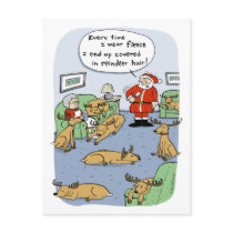 "Fleece Navidad" Cartoon postcards