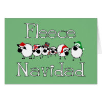 Fleece Navidad Funny Christmas Card