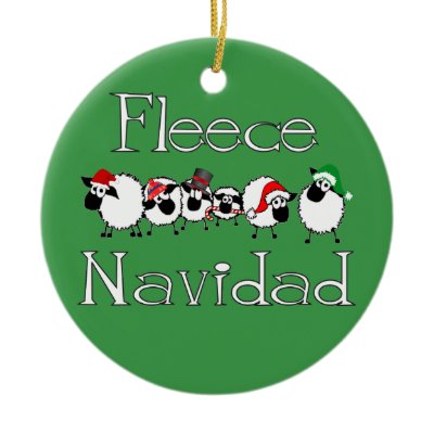 Fleece Navidad Funny Christmas Ornament