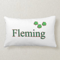 Fleming Family Name Pillow pillows