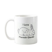 Flemish Giant Rabbit Coffee Mug - Cup