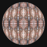 Flesh and Metal Round Sticker