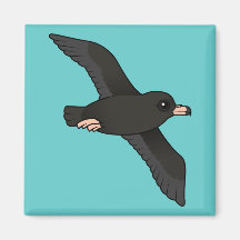 Flesh-footed Shearwater (flying) Refrigerator Magnet