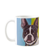 Fletcher the Boston Terrier Mug by wilddogs Fletcher the Boston Terrier Mug