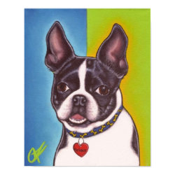 Fletcher the Boston Terrier print