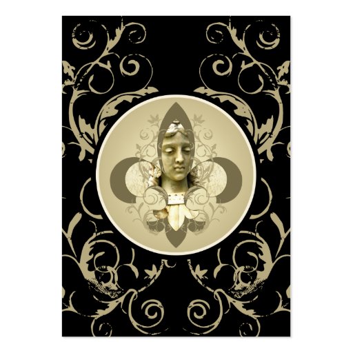 Fleur Angel Statue cards Business Card Template