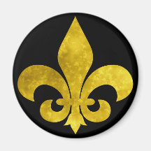 Fleur De Art Gold Rust Fridge Magnets