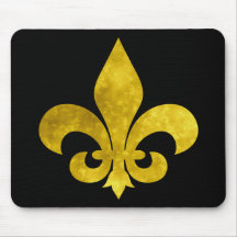 Fleur De Art Gold Rust Mousepads