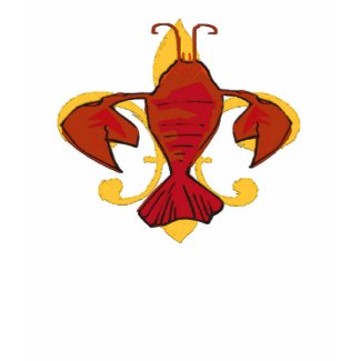 Fleur De Craw, Fleur De Lis Crawfish zazzle_shirt