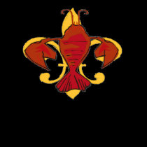 Fleur De Craw,  Fleur De Lis Crawfish t-shirts
