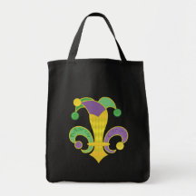 Fleur de Jester Canvas Bag