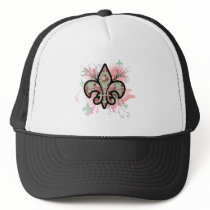 fleur de leis trucker hat