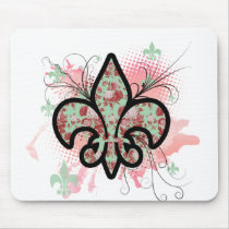 fleur de leis mouse mats