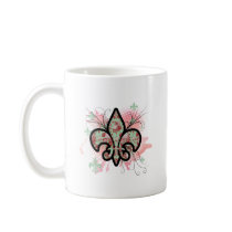 fleur de leis coffee mugs