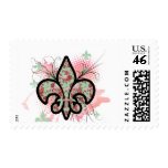 fleur de leis postage stamp