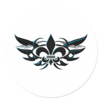 Fleur De Li (wings) stickers by thamagikal1 Fleur De Li (wings) stickers