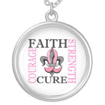 Fleur De Lis 3 Breast Cancer Custom Jewelry