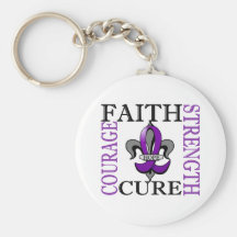 Fleur De Lis 3 Chiari Malformation Key Chain