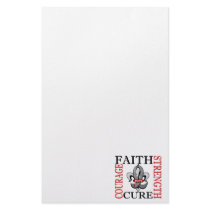 Fleur De Lis 3 Diabetes Stationery Paper