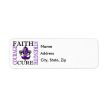 Fleur De Lis 3 Epilepsy Return Address Labels