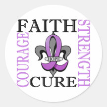 Fleur De Lis 3 General Cancer Stickers