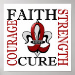 Fleur De Lis 3 Multiple Myeloma Poster