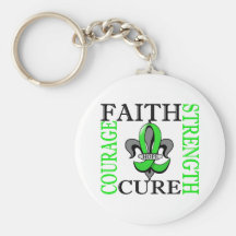Fleur De Lis 3 Muscular Dystrophy Key Chain