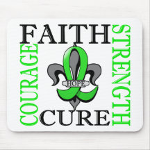 Fleur De Lis 3 Muscular Dystrophy Mouse Pads